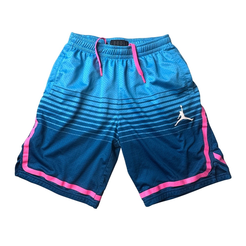 Jordan Shorts Kids M Blue Asahd Khaled Collection Mesh Basketball Gradient Pink